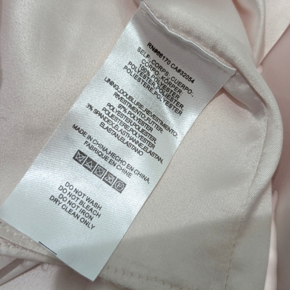 Anthropologie BHLDN Alana Maxi Dress Donna Morgan Chiffon Pale Pink Sz 2 $230 - Picture 4 of 5